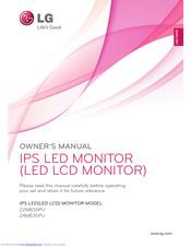 LG 22MB35PU Owner's Manual