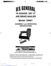 U.S. General 54461 Assembly And Operating Instructions Manual