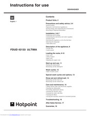 Hotpoint FDUD 43133 ULTIMA Instructions For Use Manual