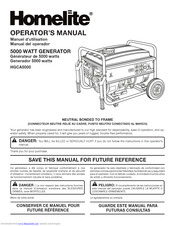 Homelite HGCA5000 Operator's Manual