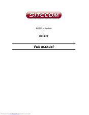 Sitecom DC-227 Full Manual