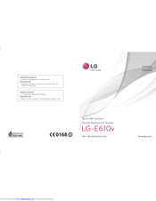 LG LG-E610v Quick Reference Manual