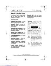 Optimus 12-603A Quick Manual