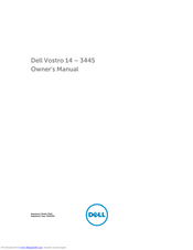 Dell Vostro 14 - 3445 Owner's Manual