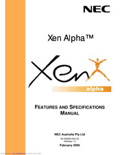 NEC Xen Alpha Features And Specifications Manual