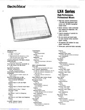 Electro-Voice LX4 Series Specification
