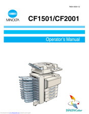 Minolta CF2001 Operator's Manual