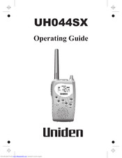 Uniden UH044SX Operating Manual