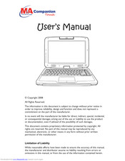 MA Technology Notebook User Manual
