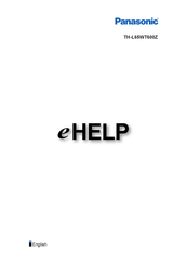 Panasonic Viera TH-L65WT600Z Ehelp