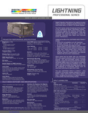 Digital Projection 35HD-T Specifications