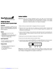 Startech.com PEX2ECOP User Manual