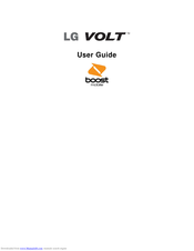 LG Boost Mobile Volt User Manual