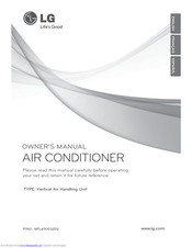 LG Vertical Air Handling Unit Owner's Manual
