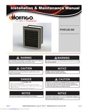 Montigo PVHFL58-300 Installation & Maintenance Manual