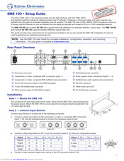 Extron electronics SME 100 Setup Manual