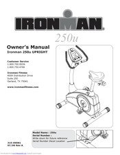 Ironman Fitness 250u Owner's Manual