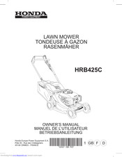 Honda HRB425C Owner's Manual