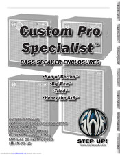 SWR Custom Pro Specialist Owner's Manual