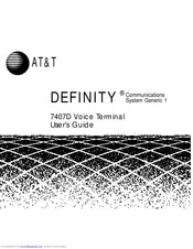 AT&T DEFINITY 7407D User Manual
