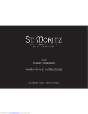St. Moritz SLK ti Warranty And Instructions