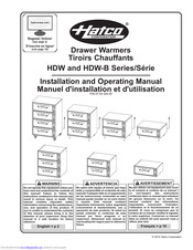 Hatco HDW-2BR Installation And Operating Manual