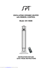 SPT SH-1960B Instructions For Use Manual