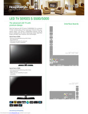 Samsung Hospitality tv 5500 Specifications
