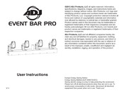 American DJ EVENT BAR PRO User Instructions