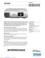 Epson EB-W22 Datasheet