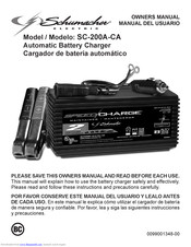 Schumacher Electric SC-200A-CA Owner's Manual