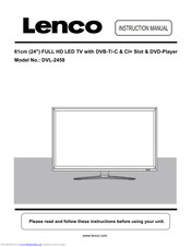 LENCO DVL-2458 BLACK Instruction Manual