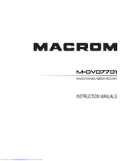 Macrom M-DVD7601 Instruction Manuals