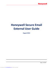Honeywell Secure Email User Manual