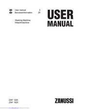 Zanussi ZWF 1225 User Manual