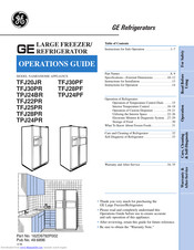 GE TFJ25PR Operation Manual