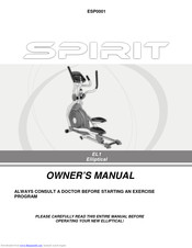 Action Fitness Spirit EL1 Owner's Manual
