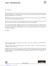 YBA DESIGN YA701 User Manual