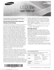 Samsung UN32EH4003 Manuals | ManualsLib