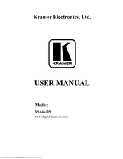 Kramer VS-6464DN User Manual