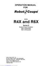 Robot Coupe R4X Operation Manual
