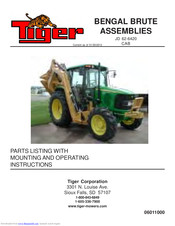 Tiger BENGAL BRUTE JD 62-6420 CAB Operating Instructions Manual