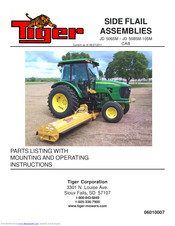 Tiger SIDE FLAIL JD 5065M-105M CAB Operating Instructions Manual
