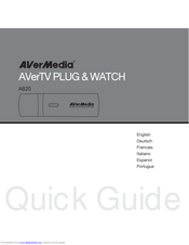 Avermedia AVerTV PLUG & WATCH A820 Quick Manual