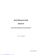 Intel EES-5716 Quick Reference Manual