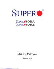 Supero PDSLE User Manual