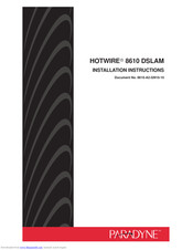 Paradyne HOTWIRE 8610 DSLAM Installation Instructions Manual