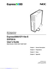 NEC Express5800/GT110e-S User Manual
