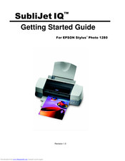 Epson SubliJet IQ Getting Started Manual