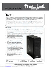 Fractal design Arc XL Product Sheet